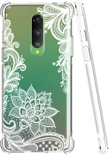 Vista 8 de Funda diseñada para Oneplus 8, funda One Plus 8 a prueba de golpes, transparente, suave, flexible, TPU delgada, protectora para Oneplus 8 (Cactus)