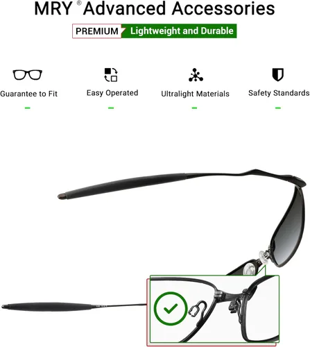 Vista 3 de Mryok Kits de boquillas de repuesto para gafas de sol Oakley Whisker - Opciones