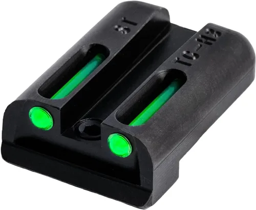 Vista 3 de Truglo TFO Tritio y mira de pistola de fibra óptica, duradera, compacta y de alta visibilidad, juego de visión nocturna delantera y trasera