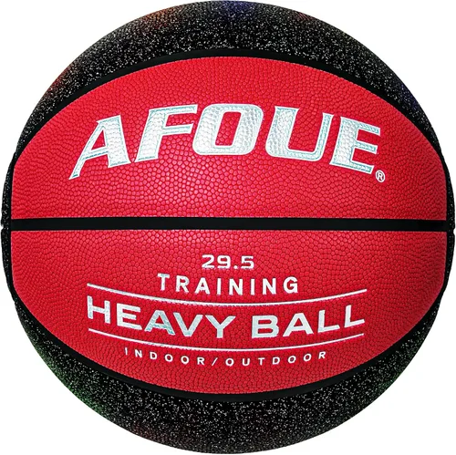 Vista 14 de Quality Faux Leather Heavy Training Basketball 29.5/28.5" Size 7/6 Negro estrellado