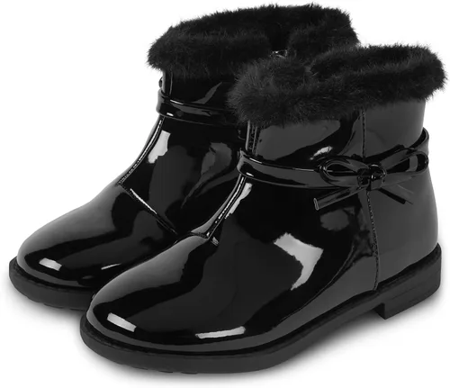 Vista 2 de Gymboree Botines de piel sintética para niñas y niños pequeños