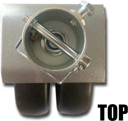 Vista 3 de Rueda dual resistente de 6" para remolque Jack 2000LB capacidad