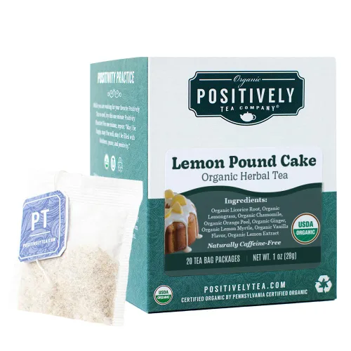 Vista 10 de Bolsas de hojas sueltas para té. Orgánicas por USDA. Positively Tea LLC.
