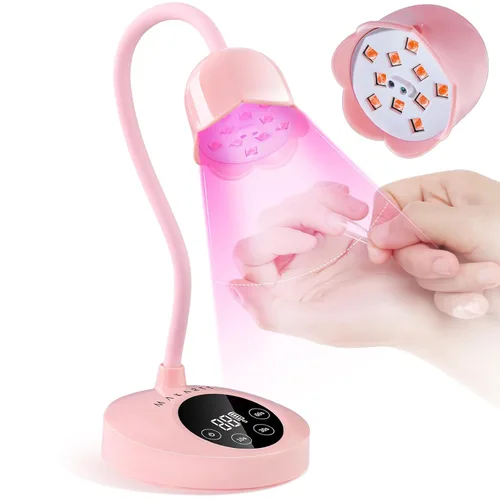 Vista 14 de Makartt Lámpara de uñas UV inalámbrica de cuello de cisne para uñas Gel-X A04-lámpara de uñas-Glazed Purple