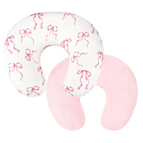 Vista 10 de Funda de almohada de lactancia, 1 unidad, funda de almohada de lactancia extraíble para almohadas de lactancia, funda súper suave y cómoda para Rosa