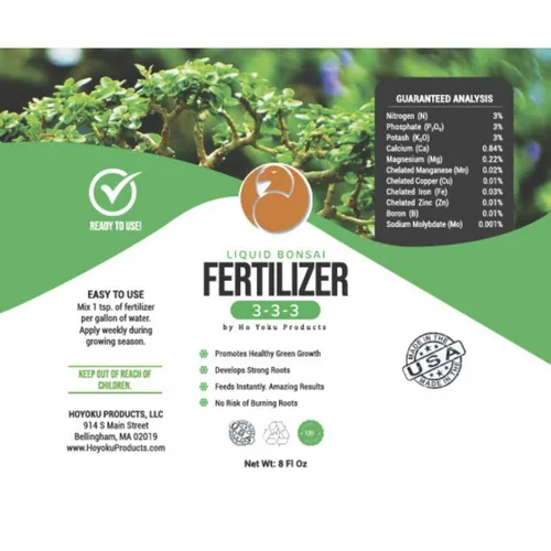 Vista 8 de Bonsai Fertilizer by Ho Yoku - Water Soluble and Free of Odor, 3-3-3 Liquid Bonsai Food and Fast Acting for Indoor Plants