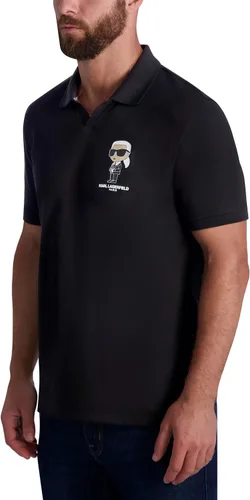 Vista 2 de Karl Lagerfeld Paris Men's Casual Short Sleeve Collared Polo