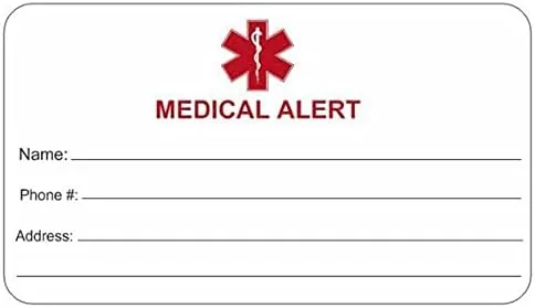 Vista 2 de Pulsera de identificación médica personalizada de acero inoxidable grabado gratuito