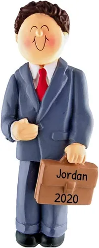 Vista 8 de Adorno de Navidad personalizado para el primer trabajo 2025 – Adorno de mi primer trabajo, adornos de Navidad 2025 niña afroamericana Ornaments by