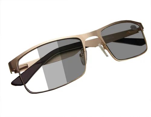 Vista 3 de Circleperson Gafas de lectura fotocromáticas fotocromáticas sensibles a la luz para los lectores de sol bisagras de resorte 55-17 protección UV