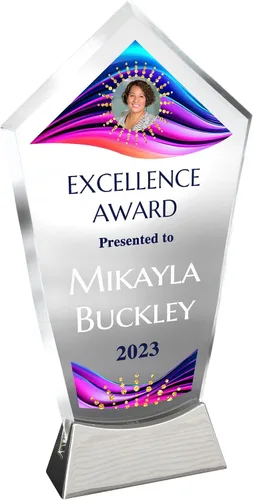 Vista 11 de Placa de vidrio personalizada de 9 1/4 pulgadas, placa personalizada como premios y trofeos, placas de vidrio para premios como jubilación