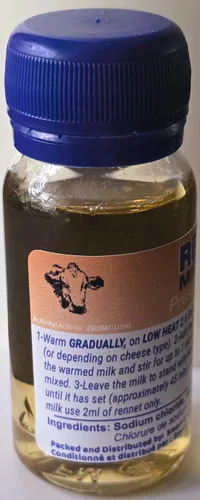 Vista 9 de Cuajo líquido - cuajo vegetariano para hacer queso 1.7 fl oz coagulante microbiano