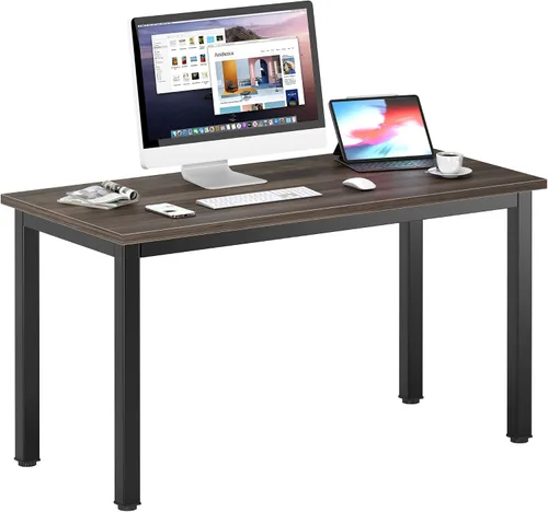 Vista 12 de DlandHome - Escritorio pequeño para computadora de 31.5 pulgadas para oficina en casa, color negro