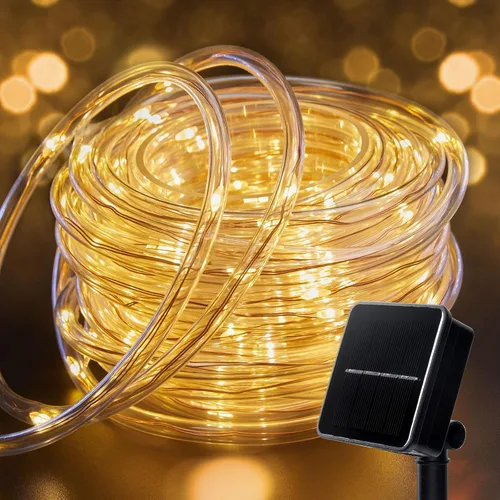 Vista 19 de Brightown Cuerda solar de 39 pies 100LED luces impermeables al aire libre