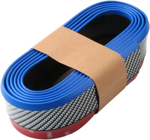 Vista 7 de Protector de Parachoques Delantero de Coche Autoadhesivo Divisor Automático Alerón de Falda de Carrocería Borde de Parachoques de Goma Moldura