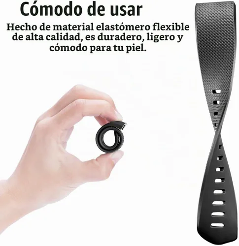 Vista 3 de Correas Maledan de repuesto compatibles con Fitbit Charge 2, paquete de 3, gris pequeño/azul/negro Negro/Azul/Gris