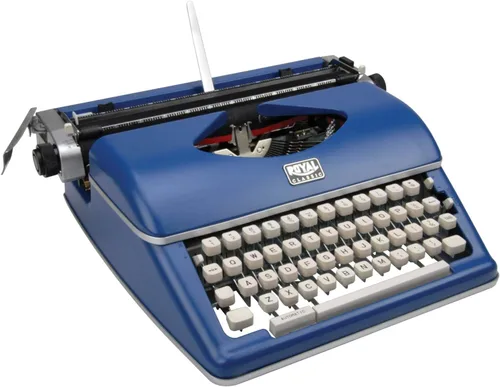 Vista 2 de Royal 79106B Máquina de escribir manual clásica (azul)