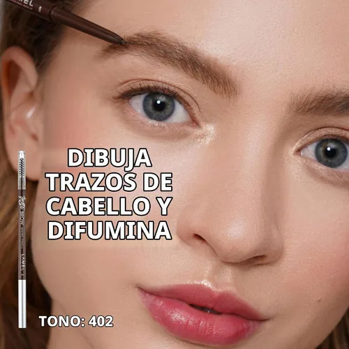 Vista 2 de LAMEL INSTA Micro Lápiz de cejas – Ultrafino, impermeable, fácil de usar, precisión, de larga duración, fórmula a prueba de manchas para cejas