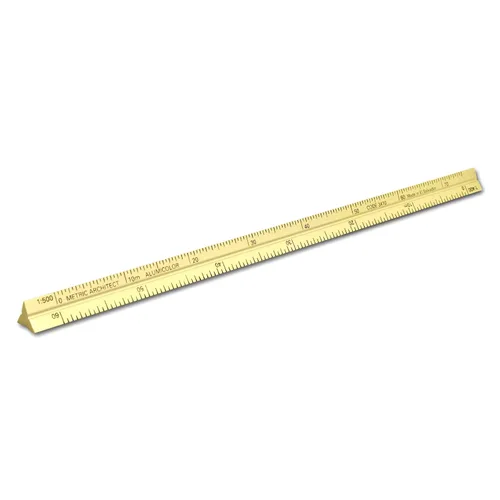 Vista 52 de Alumicolor Regla Métrica de Bolsillo para Arquitecto de Aluminio, 15CM, Negro