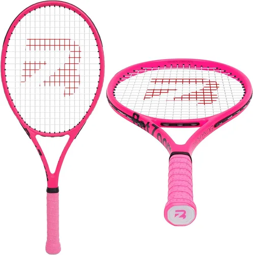 Vista 10 de BatZoom Tennis Racket for Beginners & Adults - Lightweight Graphite Racquet with Comfortable Grip Shock Reduction Technology Includes Carrying