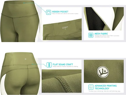 Vista 39 de Malla Queenieke 8030 de yoga, para correr, leggings con color combinado, para mujer