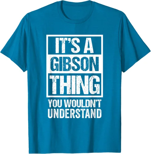 Vista 62 de It's A Gibson Thing You would Not Understand - Camiseta con nombre familiar, Negro, S