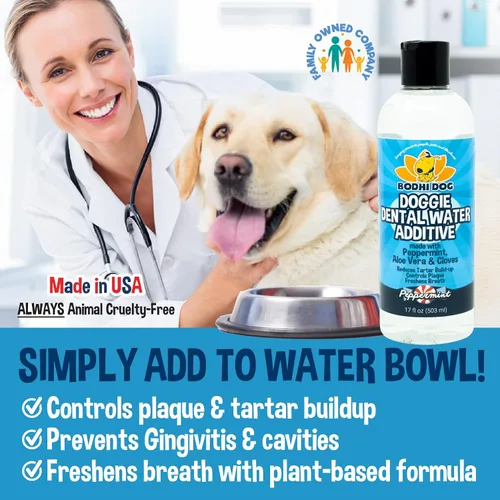Vista 6 de Bodhi Dog Champú de avena de 17 onzas + paquete de agua dental de menta