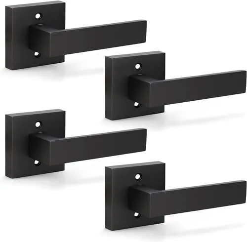 Vista 162 de KNOBWELL - Juego de cerradura con 1 picaporte resistente para puertas de una cara, ideal para puertas interiores reversibles, 0.93 libras