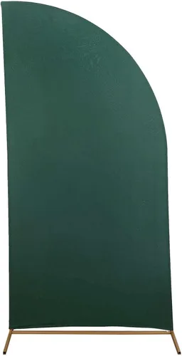 Vista 124 de Efavormart - Juego de 4 fundas de elastano beige para arco de media luna, fundas de telón de fondo Chiara de 2.5 pies a 7 pies para escenarios