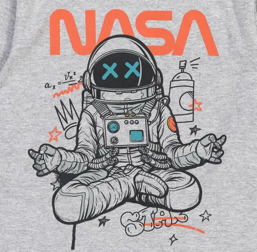 Vista 5 de DC Comics Paquete de 3 camisetas gráficas de manga larga de la NASA
