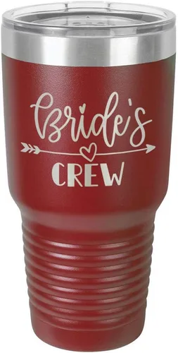 Vista 10 de Vaso grabado para novias de acero con revestimiento de polvo y láser, taza de viaje, sin BPA, para mantener tu bebida fría o caliente, idea