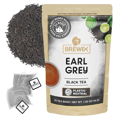 Vista 59 de BREWIX, Bedtime Blossom - Té suelto de hierbas (más de 50 tazas) sin cafeína y totalmente natural Mezcla relajante floral nocturna Rooibos