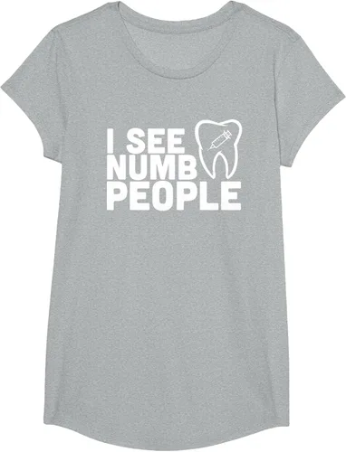 Vista 51 de I see Numb People - Camiseta de regalo para dentista dental, Negro, S