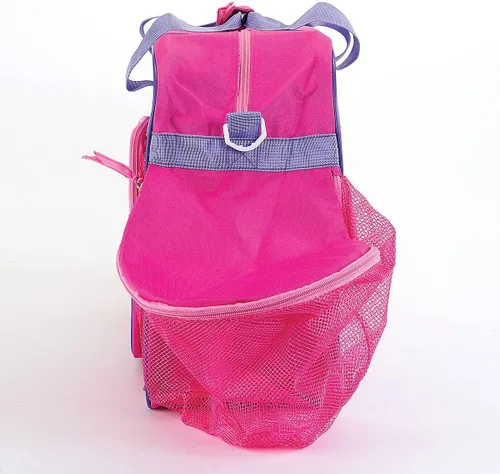 Vista 4 de Lillian Vernon Bolsa de lona de fútbol personalizada para niños, equipo deportivo y de viaje con compartimento para pelotas y botellas de agua