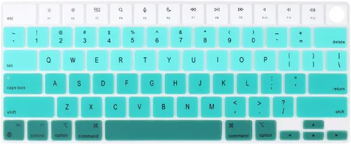 Vista 10 de Batianda Funda de teclado de color degradado prémium para MacBook Pro de 14 pulgadas Pro de 16 pulgadas 2024 2023 M4 M3 M2 M1 Pro/Max Chip y MacBook