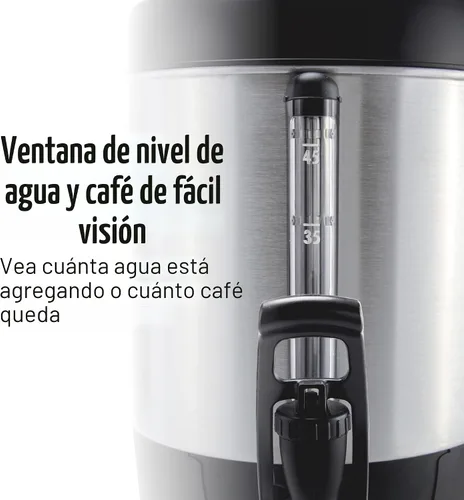 Vista 5 de Hamilton Beach Urna de café de preparación rápida de 45 tazas y dispensador de bebidas calientes, 40521