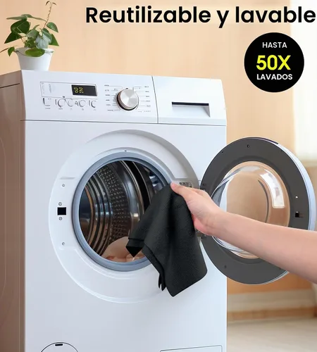 Vista 7 de KitchLife Rollo de Paño de Limpieza de Microfibra - Toallas de Papel de Microfibra Reutilizables Desgarrables, Sin Pelusa, Lavables, 20 Hojas