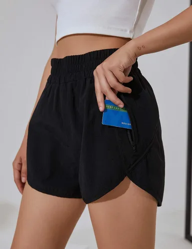 Vista 5 de BMJL Pantalones cortos de verano para mujer, atléticos, de cintura alta, con cordón y bolsillos