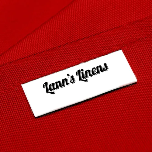 Vista 5 de Lann's Linens - Mantel rectangular de tela de poliéster de primera calidad para bodas, banquetes y restaurantes Rojo