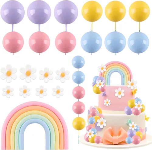 Vista 8 de Decoración para Pastel con Tema de Construcción Feliz Cumpleaños Decoración de Pastel con Purpurina de Construcción Palillo para Pastel Camión 1