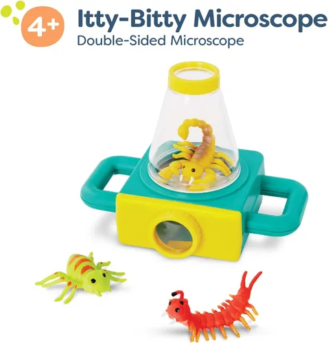 Vista 5 de B. toys Itty-Bitty - Juguete científico de doble cara para niños, verano