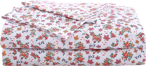 Vista 18 de Betsey Johnson - Juego de sábanas de tamaño individual, ropa de cama de microfibra con estampado Nerdy Teddies con sábana bajera de bolsillo