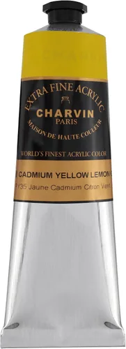 Vista 154 de Charvin Pintura acrílica profesional extrafina – verde absenta, tubo de 2.1 fl oz, pigmentos de triple fresado, resistente a la luz, pinturas
