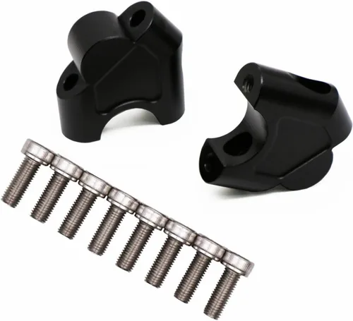 Vista 3 de Abrazadera de manillar de motocicleta para Benelli TRK502 TRK 502 2016-2017 Accesorios de motocicleta CNC Aluminio Manillar Abrazadera elevada