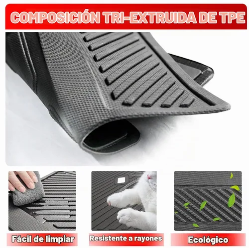 Vista 4 de Mabett - Alfombrilla para respaldo de asiento trasero para Ford Bronco 2021-2026 de 2 puertas Negro (versión de 2 puertas)