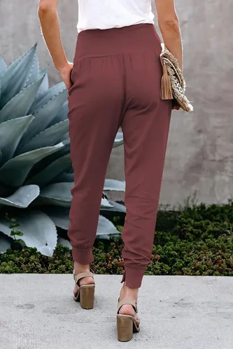 Vista 5 de Schine Pantalones de vestir para mujer, con corte de bota, elásticos, recortados, de oficina, con cintura alta, pantalones casuales de negocios