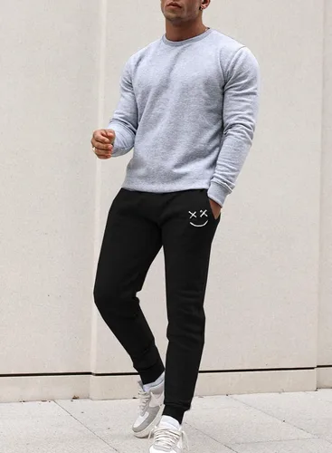 Vista 5 de Renaowin Pantalones deportivos para hombre, ligeros, ajustados, con cordón en la cintura, con bolsillos, para entrenamiento, correr, gimnasio, a