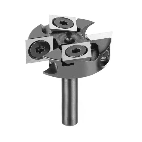 Vista 18 de SpeTool CNC Spoilborad Surfaing Router Bit 1" Diámetro de corte 2+2 Flautas con 1/4" Shank Router Planificación Dado Limpieza Cepilladora Bit