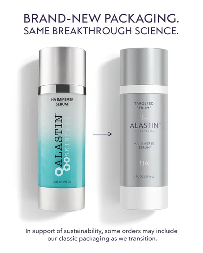 Vista 2 de ALASTIN Skincare Suero facial hidratante HA IMMERSE de ácido hialurónico (1 onza), suero restaurador que combate la piel seca y deshidratada