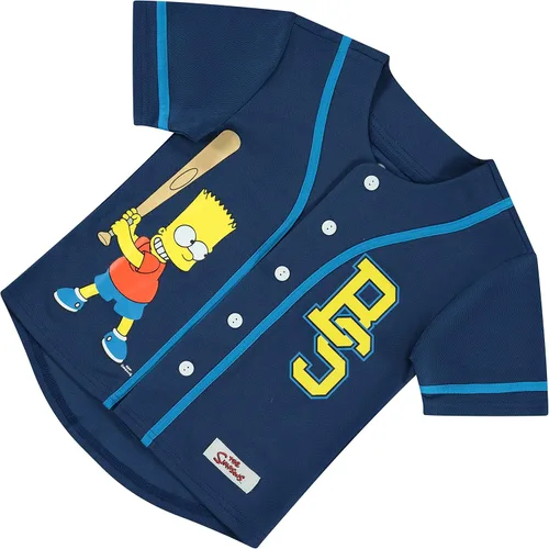 Vista 6 de The Simpsons Homer, Bart, Lisa - Camiseta de béisbol de malla con botones para niños